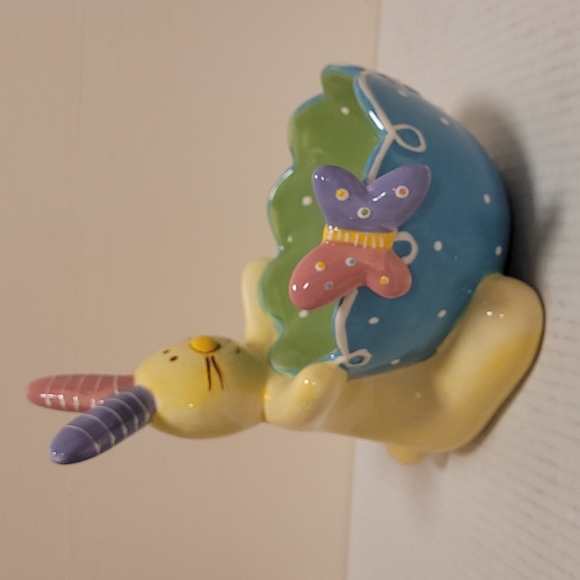 Cracker Barrel Bunny in Bloom Rabbit Candy Dish - Picture 6 of 16